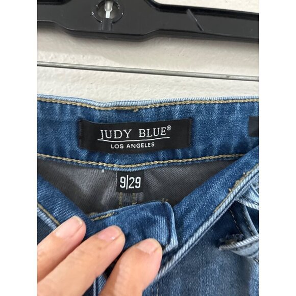 JUDY BLUE Jeans Thermadenim Undone Hem Boyfriend Fit size 9/29 - Picture 3 of 10